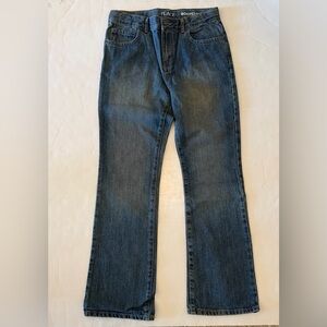 River Wash Blue Denim Bootcut Jeans
